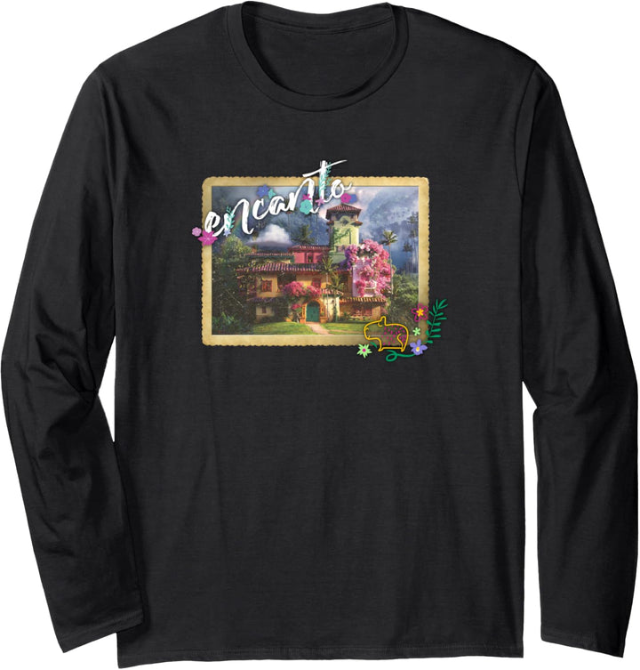 Disney Encanto Floral Home Postcard Logo Langarmshirt