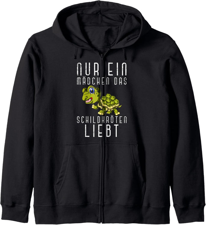 Nur ein Mädchen das Schildkröten liebt Niedliche Schildkröte Kapuzenjacke