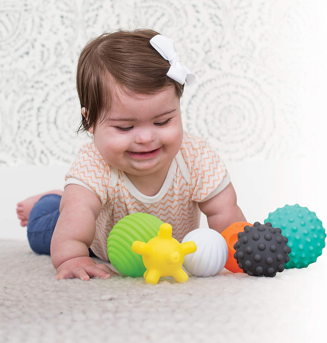 Infantino Sensory Balls Blocks & Buddies - 20-tlg. Set zum sensorischen Entdecken, der Entwicklung d