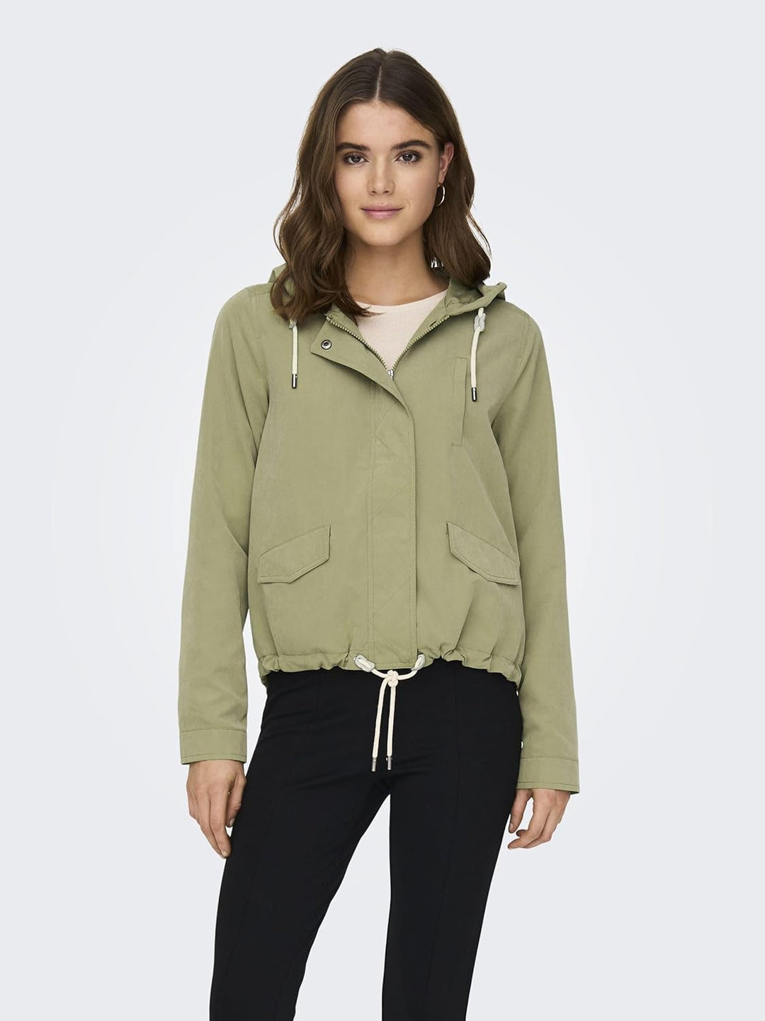 ONLY Damen Onlskylar Hood Spring Jacket Cc OTW Jacke, XS Aloe
