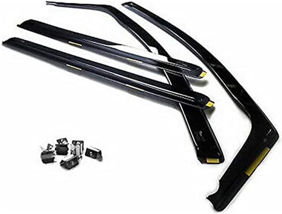 Towequipe HEKO-23267, Windabweiser für Mercedes C-Klasse 2000-2007, viertürig, Limousine, 4 Stück