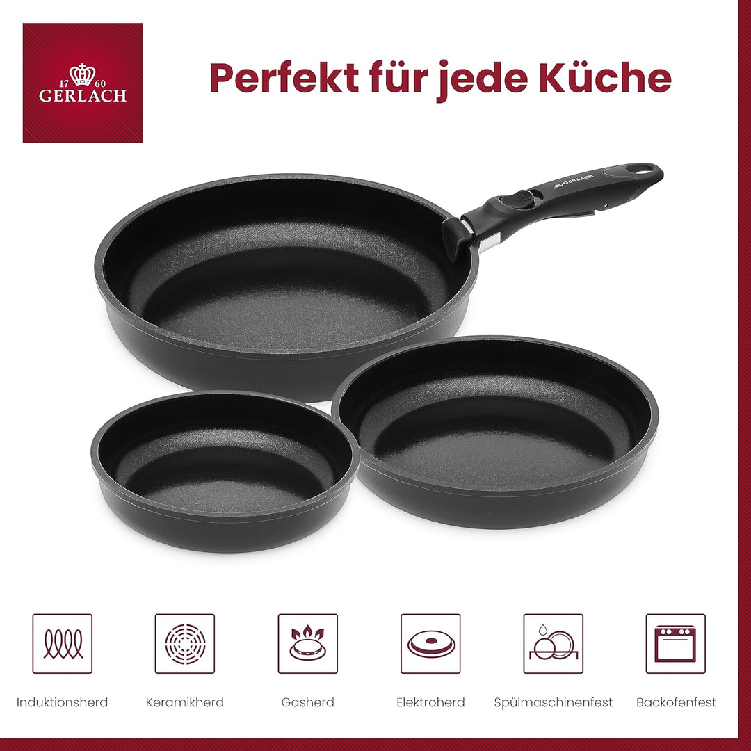 Gerlach Smart Pfanne Set Bratpfanne Keramik Beschichtet Keramikpfanne Bratpfannen Induktionsgeeignet
