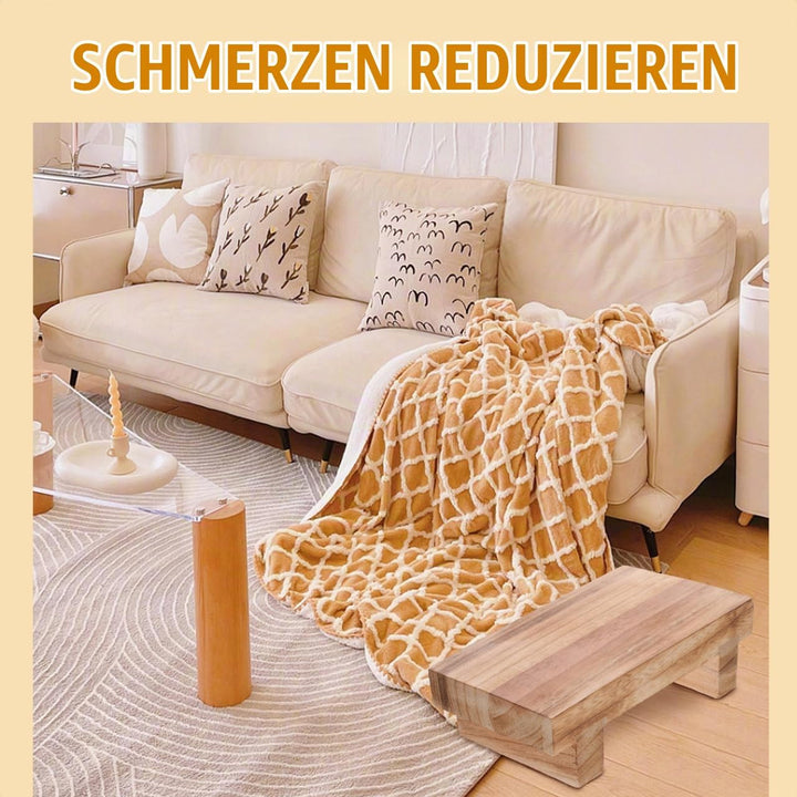 Leichter Tritthocker aus Hochwertigem Holz rutschfeste Fussstütze für Ältere Menschen Vielseitiger F