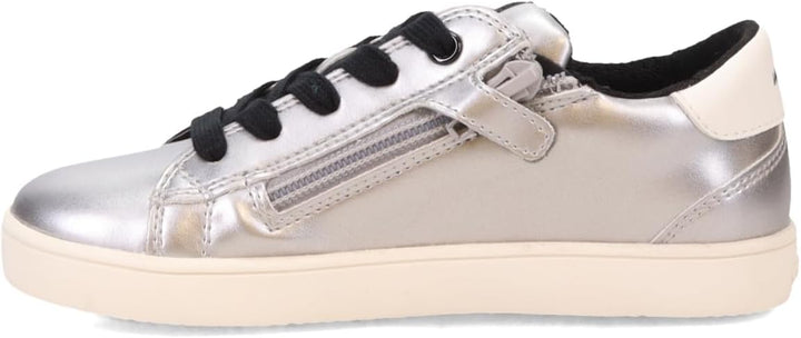 Geox Mädchen J Kathe Girl HSneaker 28 EU Silber, 28 EU Silber