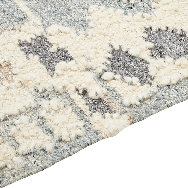 Kelim-Teppich Wolle bunt 160 x 230 cm handgewebt geometrisches Muster Mrgavet