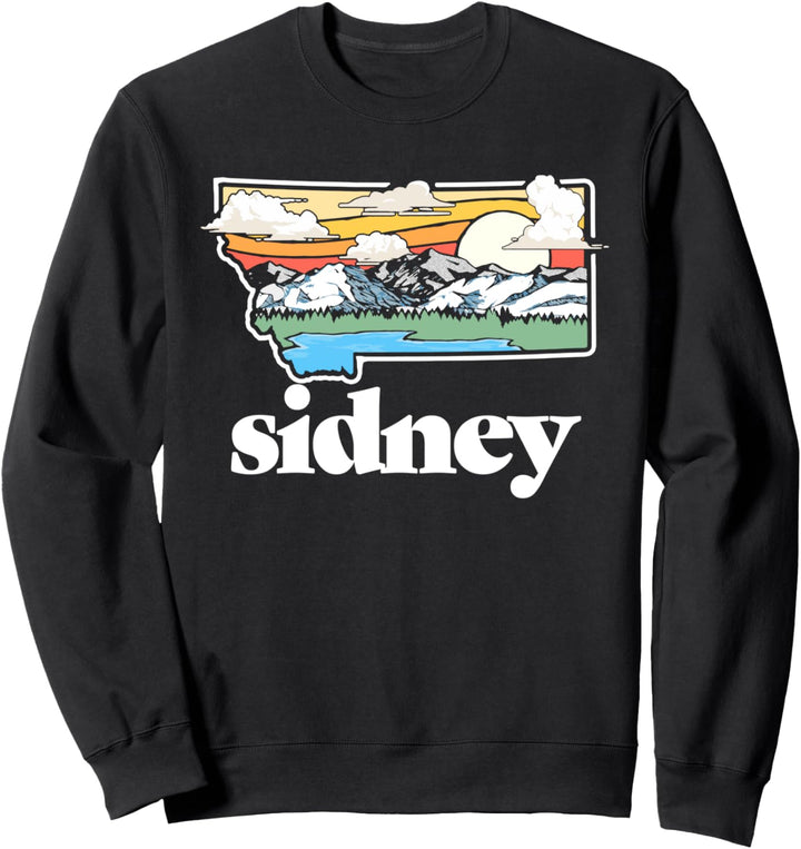 Vintage Sidney Montana Outdoors Retro Mountains & Nature Sweatshirt