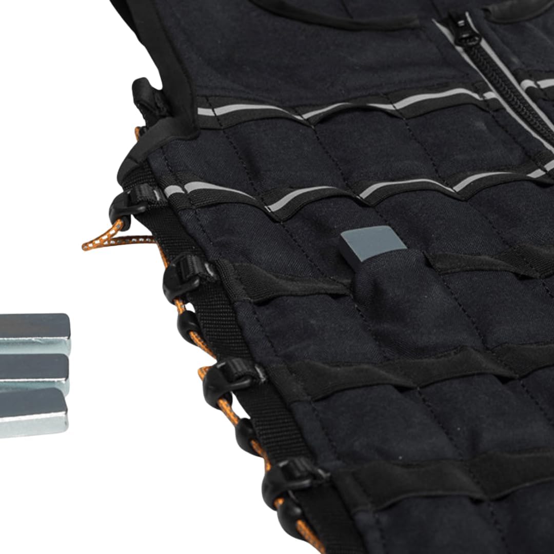 HYPERWEAR Hyper Vest Elite Verstellbare Gewichtsweste Gewicht 10lbs Biss 20lbs, Robustes schwarzes C