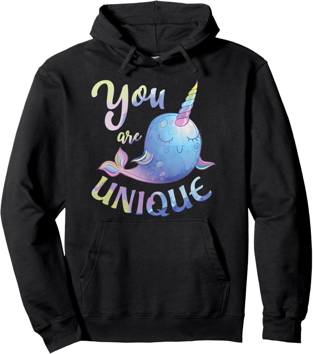 Lustiger Narwal Sie sind das einzige Einhorn des Meeresgesch Pullover Hoodie