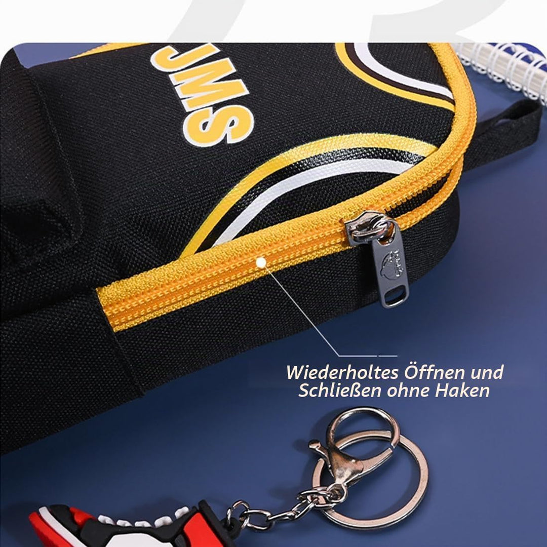 Basketball Player Federmäppchen Grosse Kapazität,Basketball Star Bunte 23 Trikot Federtasche, Grosse