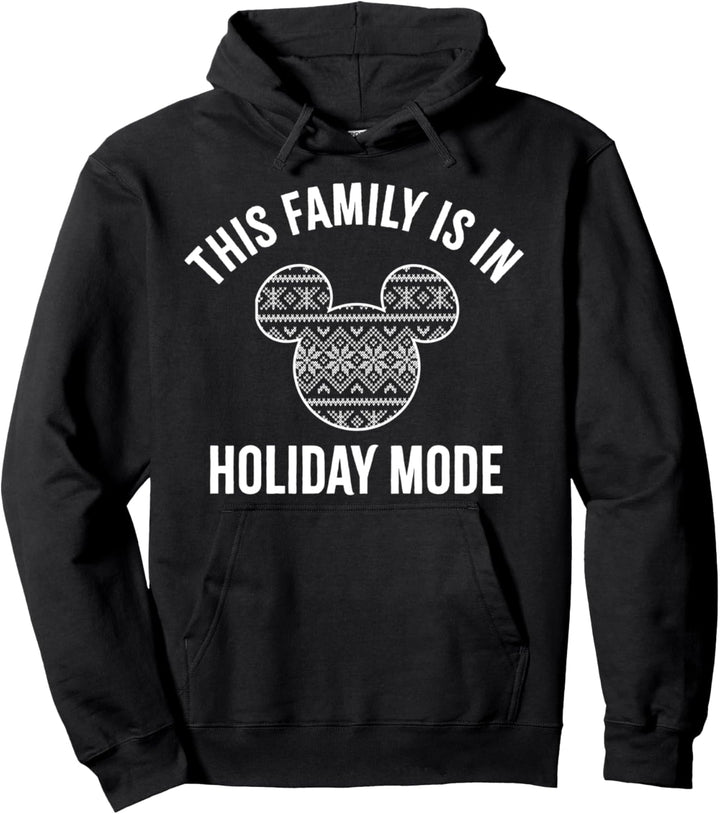 Disney Mickey And Friends Christmas Family In Holiday Mode Pullover Hoodie