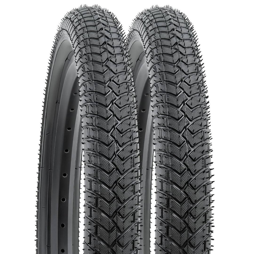 YunSCM 2Pcs Faltbare 16 Zoll Fahrradreifen 16x2.125 Mantel 57-305 kompatibel 16x2.10 16" x 2.125 16x