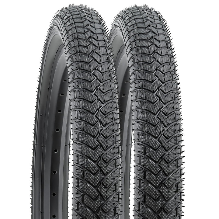 YunSCM 2Pcs Faltbare 16 Zoll Fahrradreifen 16x2.125 Mantel 57-305 kompatibel 16x2.10 16" x 2.125 16x