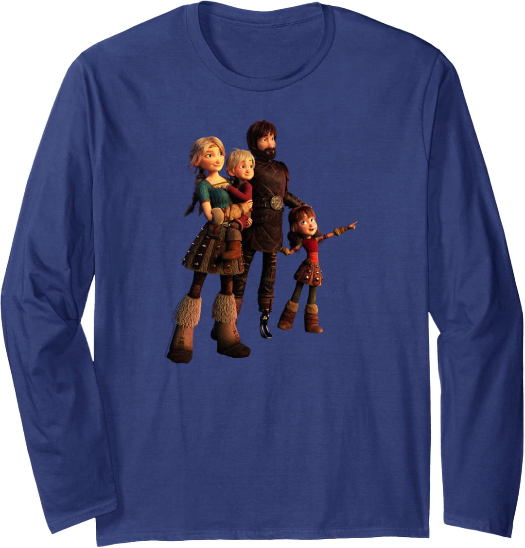 Drachenzähmen Leicht Gemacht 3 Schluckauf Familie Langarmshirt