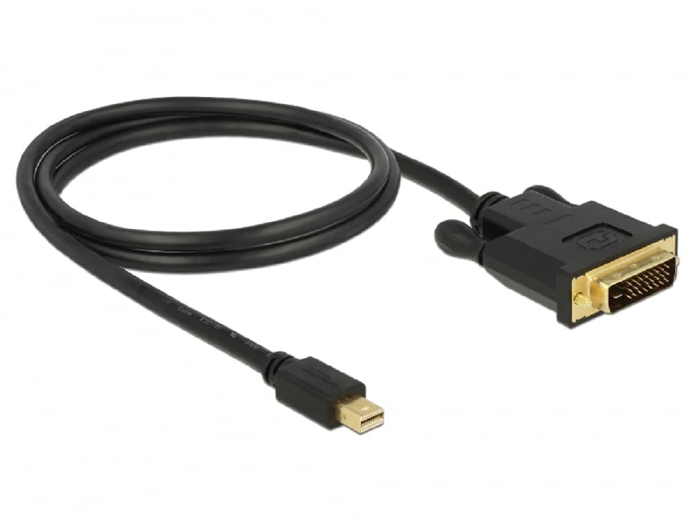 Delock Kabel mini DisplayPort 1.1 Stecker > DVI 24+1 Stecker Videokabel-Adapter 1 m 1,0 m, 1,0 m
