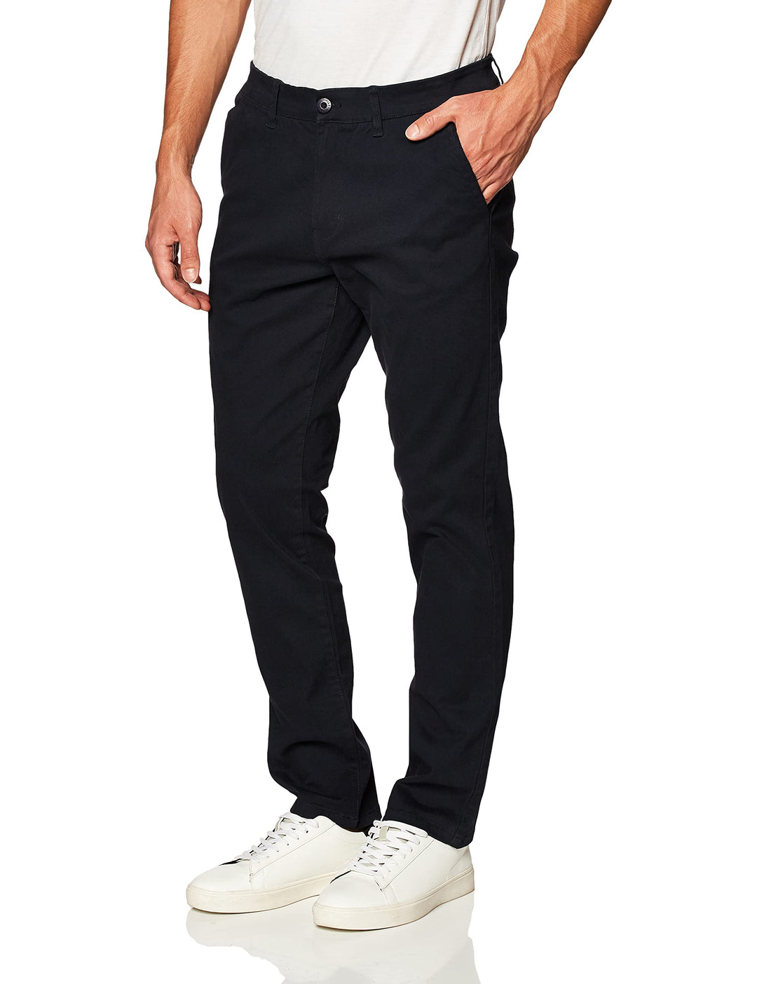 Southpole Herren Flex Stretch Basic Lange Chinohose Lässige Hose 32W / 32L New Navy (Neu), 32W / 32L