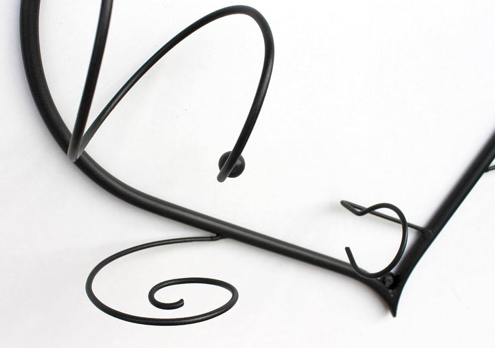 DanDiBo Wandbild Weinregal Herz Flaschenständer aus Metall 38 cm Flaschenhalter