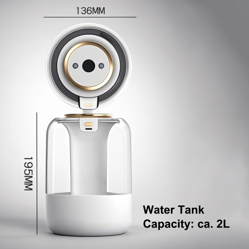 Luftbefeuchter Schlafzimmer Top-Fill Humidifier - 2L 360° Doppeldüse Raumbefeuchter mit 7 Farben Nac
