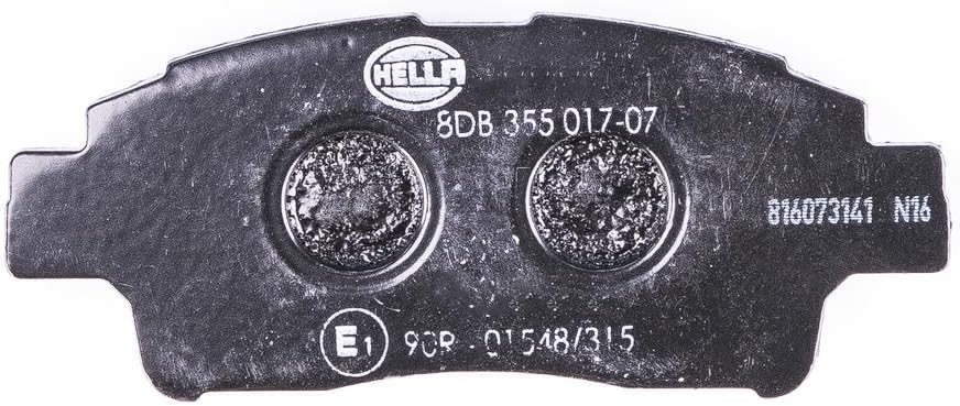 HELLA PAGID 8DB 355 017-071 Bremsbelagsatz - T3098 - Dicke/Stärke: 16.5mm - Bremssystem: Akebono - m