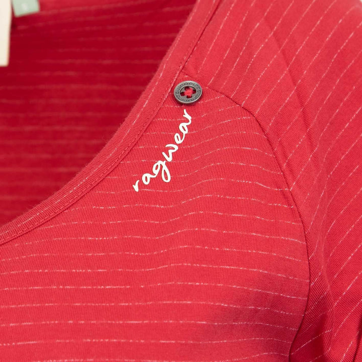 Ragwear Glitter Organic Kleid S Rot, S Rot