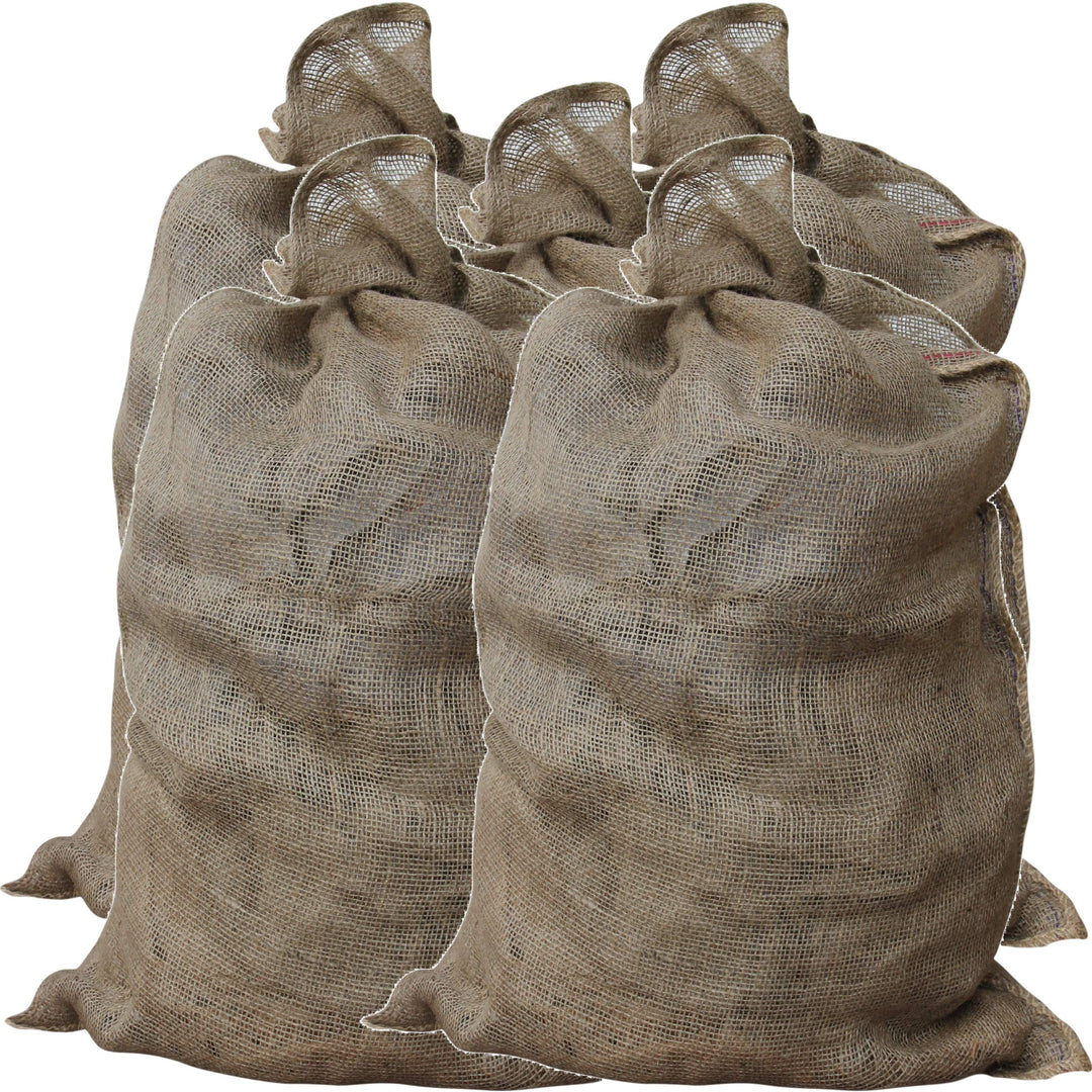 GardenMate 10x Jutesack Universal 105cm x 60cm - 50 kg Traglast - Ökologische Kartoffelsäcke aus 100