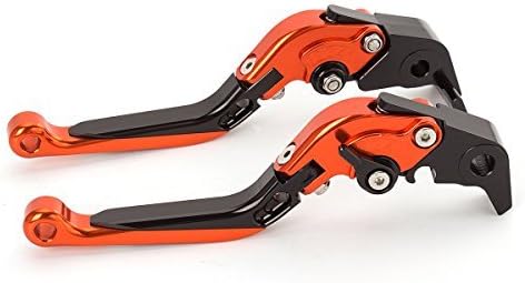 FXCNC CNC Aluminum Folding Extendable Adjustable Brake Clutch Levers compatible for KTM 690 SMC/SMC-
