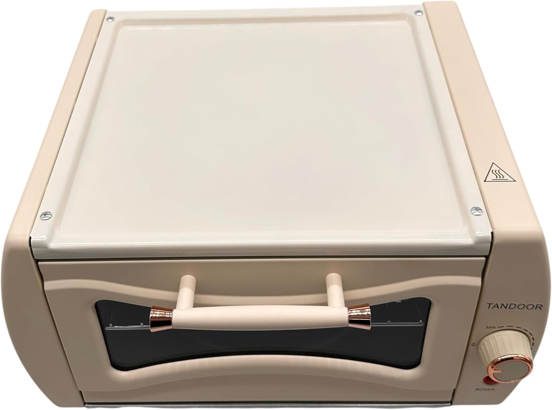 Cremeweisser Goldhofer Elektrischer Premium Tandoor Ofen mit Grillrost ohne Backblech! – Authentisch