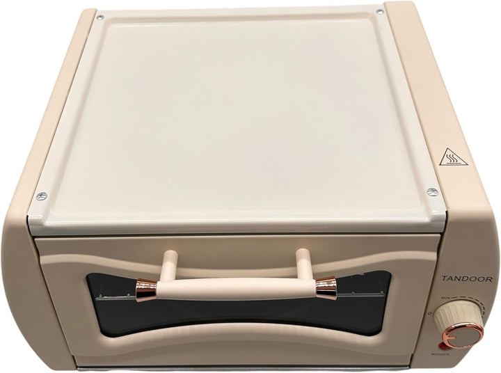 Cremeweisser Goldhofer Elektrischer Premium Tandoor Ofen mit Grillrost ohne Backblech! – Authentisch