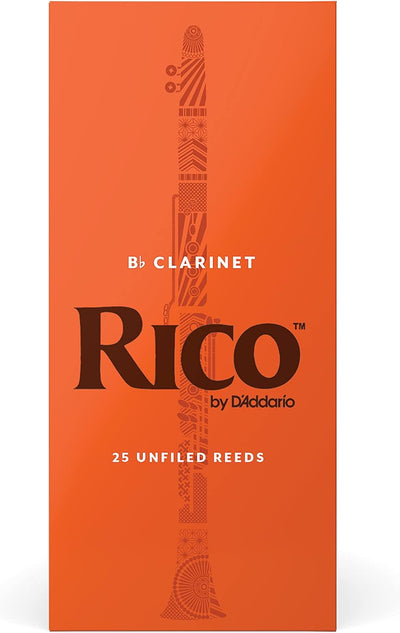 Rico by D'Addario Bb-Klarinettenblätter | Hochpräzise gefertigt | Böhm | Klarinettenblätter 3,5 Stär