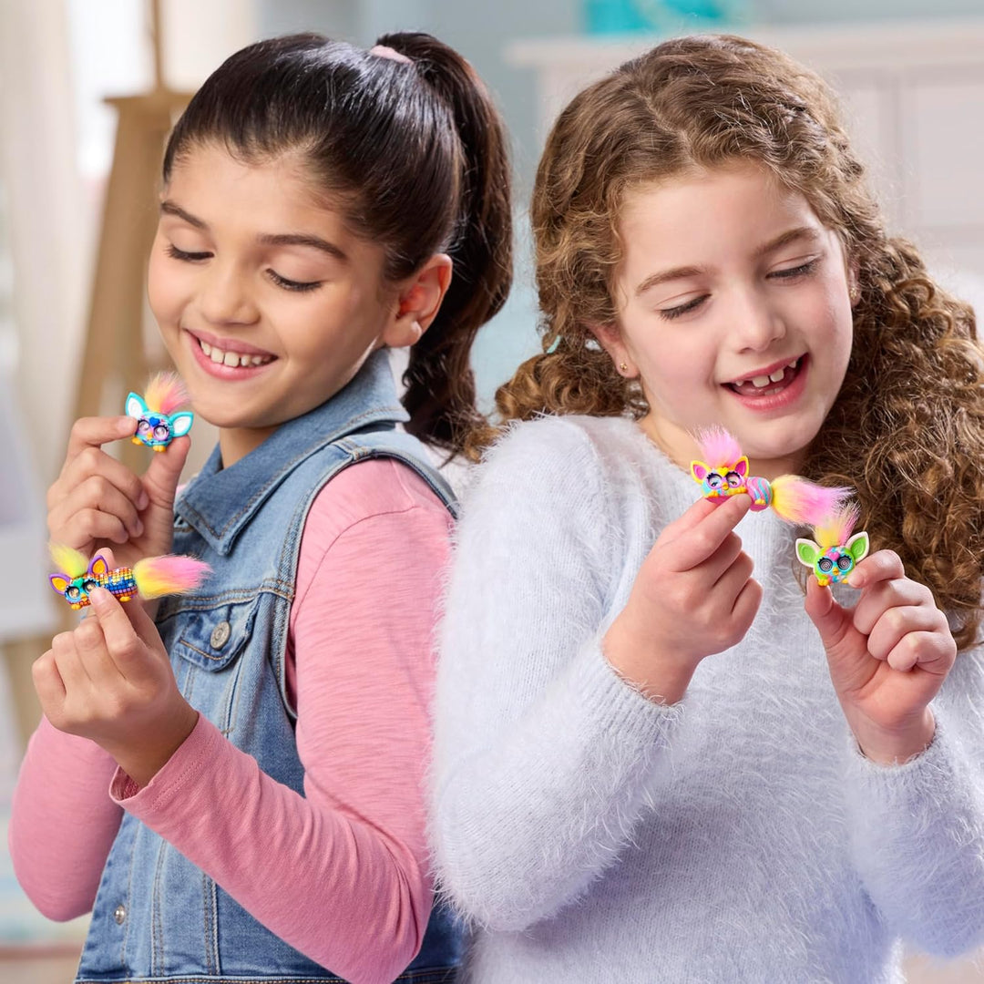 FURBY Minis Figuren 12er-Pack Serie 1, 2,5 cm grosse interaktive Plüschtiere für Mädchen und Jungen