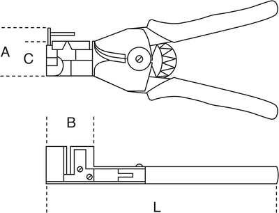 Beta 1143 Schneid- und Abisolierzange für Kabel 0,5-6 mm² (hochwertiger Kabelabisolierer, robustes E