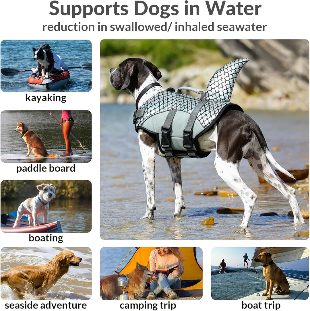 Schwimmwesten für Hunde, Rettungsweste Hunde Schwimmweste Schwimmtraining Hundelebensweste Ripstop F