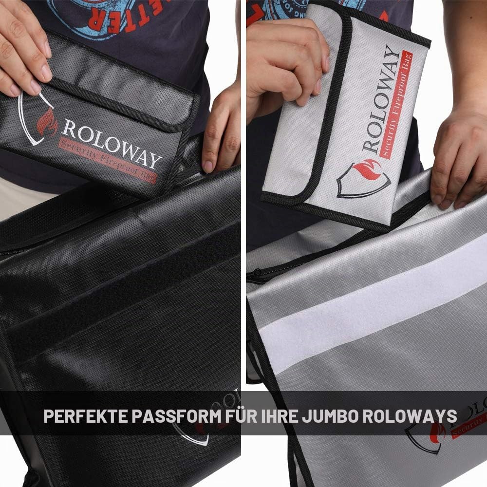 Kleine feuerfeste Tasche (127 x 203 cm) nicht kratzende feuerfeste Geldtasche feuerfeste Geldbörse f