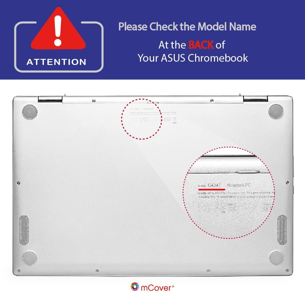 mCover Hülle nur kompatibel mit 2019 ~ 2021 14 Zoll ASUS Chromebook Flip C434 Serie 2-in-1 Laptop Co