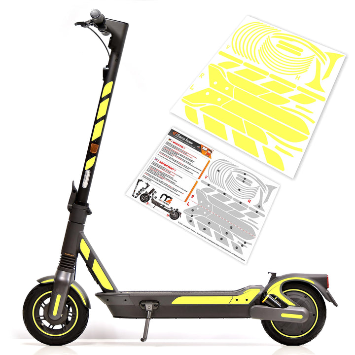 m2medien Aufkleber-Set/Sticker Set geeignet für Segway Ninebot MAX G2D E-Scooter - 46-teilig auf 35x