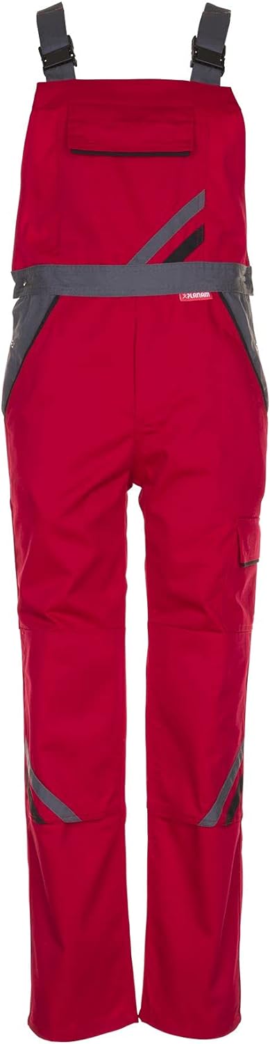 Planam Highline Herren Latzhose rot Schiefer schwarz Modell 2336 Grösse 114 rot/schiefer/schwarz 114