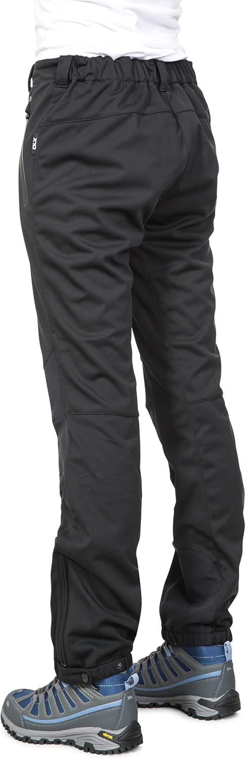 Trespass Damen Softshellhose Mit Seitenbelüftung Sola XXS Schwarz, XXS Schwarz