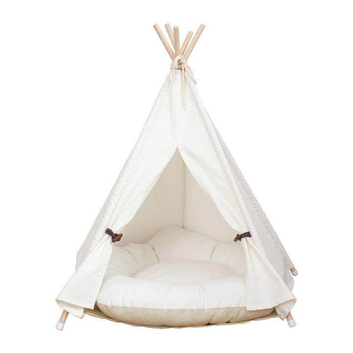 little dove,Hunde-Tipi-Zelt, Hause und Zelt mit Spitze für Hund oder Haustier, abnehmbar und waschba