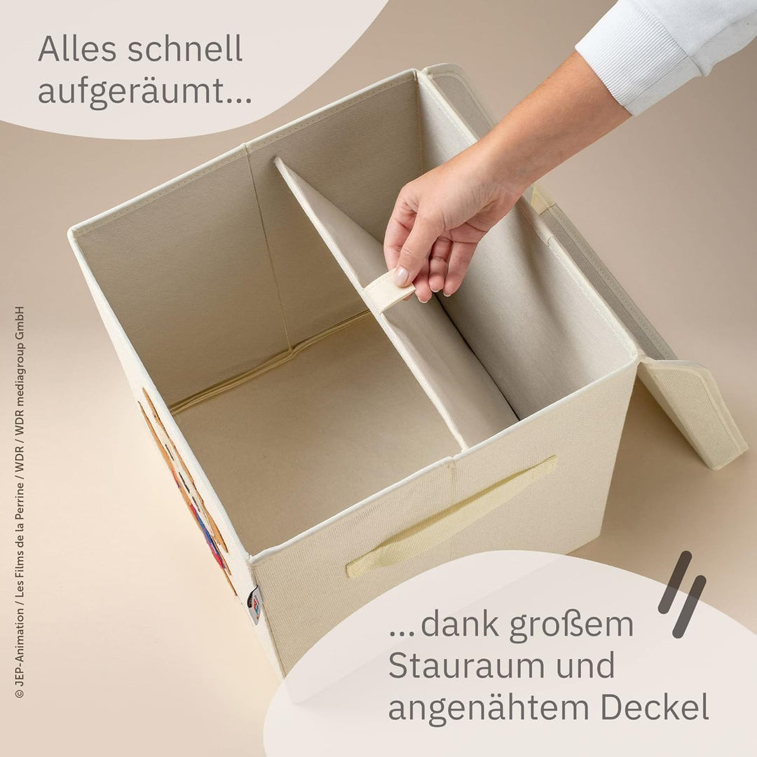 LIFENEY meets Bobo Siebenschläfer Aufbewahrungsbox mit Deckel für Kinder – Box mit dem kultigen Sieb