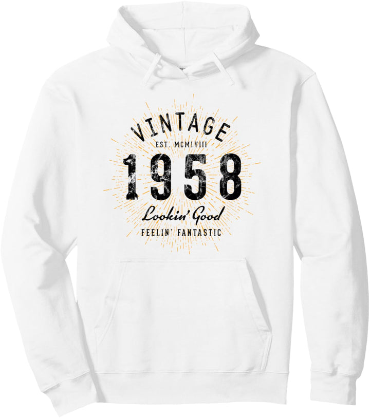 Vintage Geburtstag geboren 1958 Pullover Hoodie