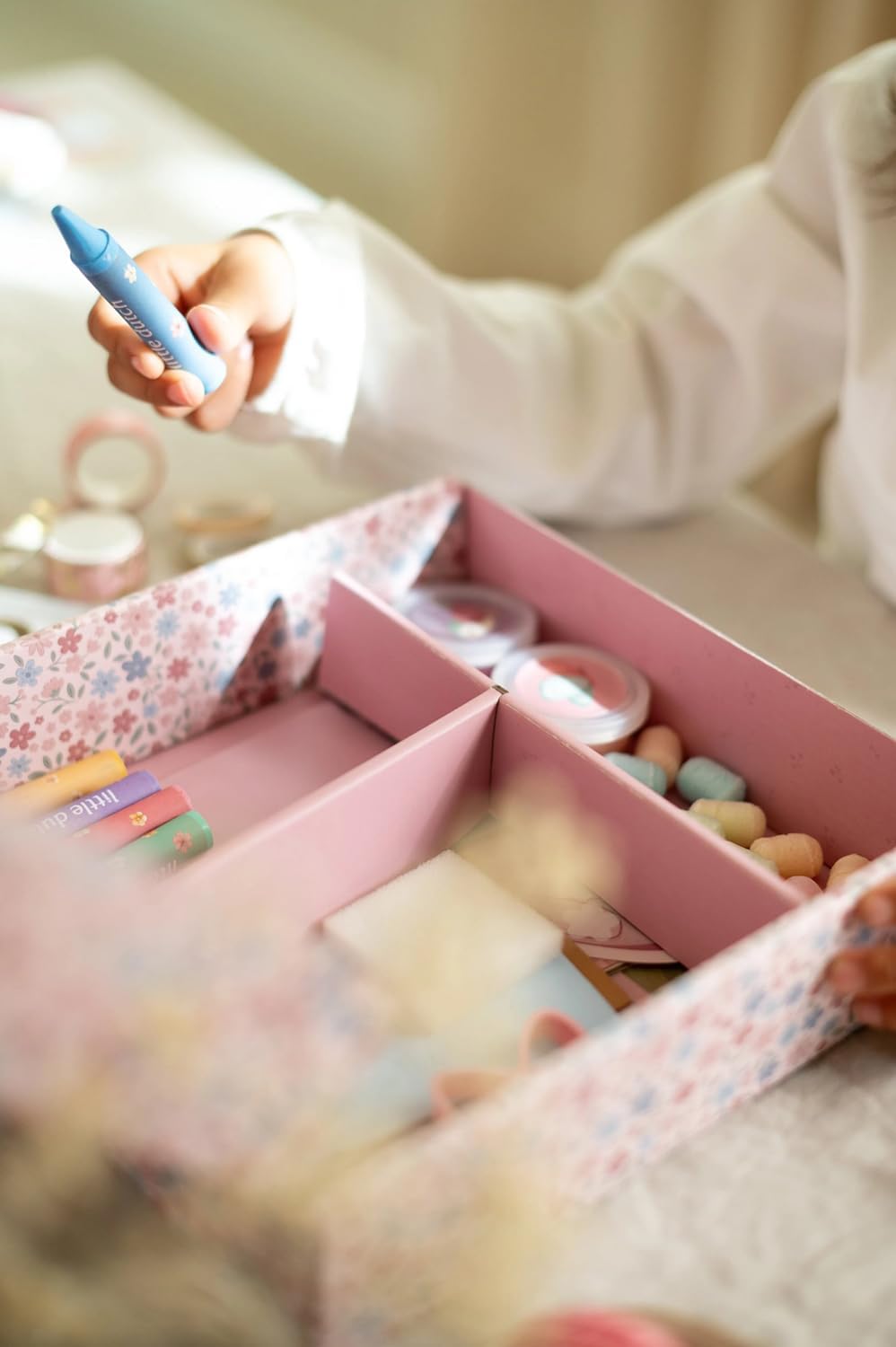 Little Dutch Bastelset/Kreativitätsbox XL - für Mädchen ab 3 Jahren - Kreativ Basteln Aufkleber Stic