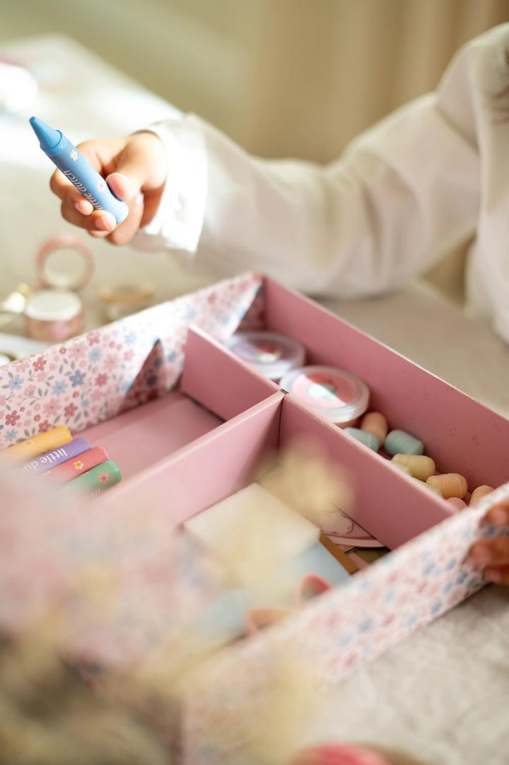 Little Dutch Bastelset/Kreativitätsbox XL - für Mädchen ab 3 Jahren - Kreativ Basteln Aufkleber Stic