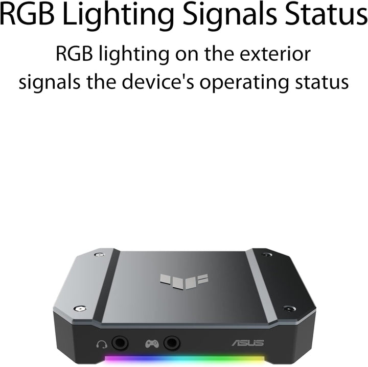 ASUS TUF Gaming Capture Box (CU4K30) Streaming Box (bis zu 4K, bis zu 240Hz, 2x 3,5mm-Anschluss, kom
