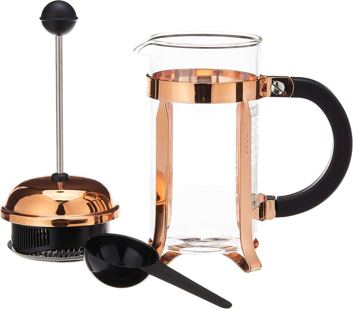 Bodum French Press Chambord - 350ml / 3 Tassen Kupfer Kaffeebereiter - Hitzebeständiges Glas & Edels