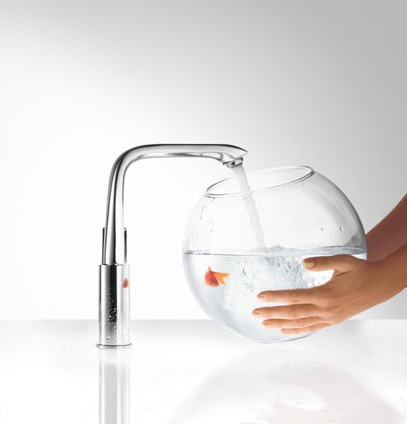hansgrohe Wasserhahn Metris (Armatur mit Auslauf Höhe 230mm und Zugstangen-Ablaufgarnitur) Chrom Chr