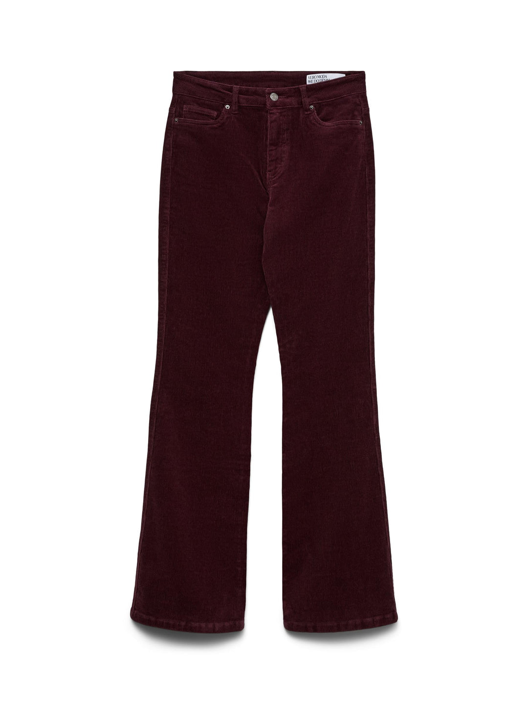 VERO MODA Female Hose VMSIGA Hohe Taille Cordhose XS / 34L Winetasting, XS / 34L Winetasting