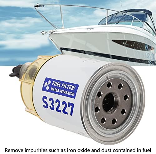 Schiffskraftstoff-Wasserabscheider, S3227 Öl-Wasser-Abscheider-Ersatz-Kraftstofffilter für Schiffe,