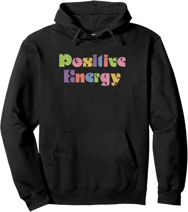 Fifth Sun Positive Energy Rainbow Text Pullover Hoodie