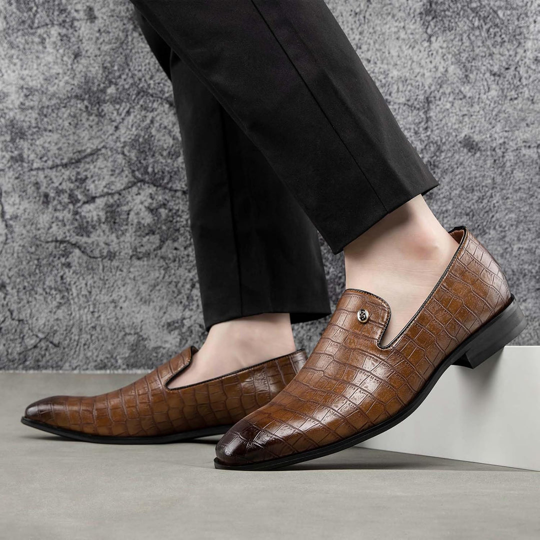 MEIJIANA Herren Mokassins Klassische Herren Anzug Schuhe Elegante Schuhe Leder Sommer Freizeitschuhe