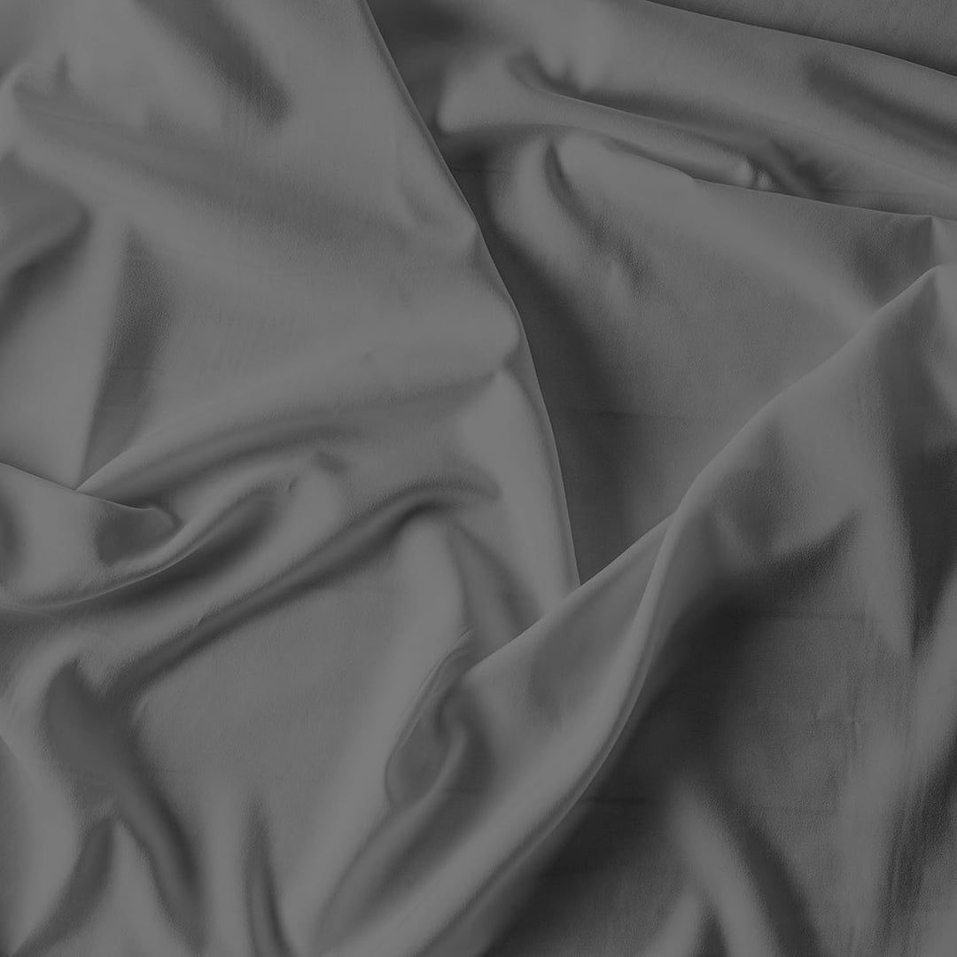 Italian Bed Linen maxcolor Bettwäsche grau 2 Sitze Dunkelgrau, 2 Sitze Dunkelgrau