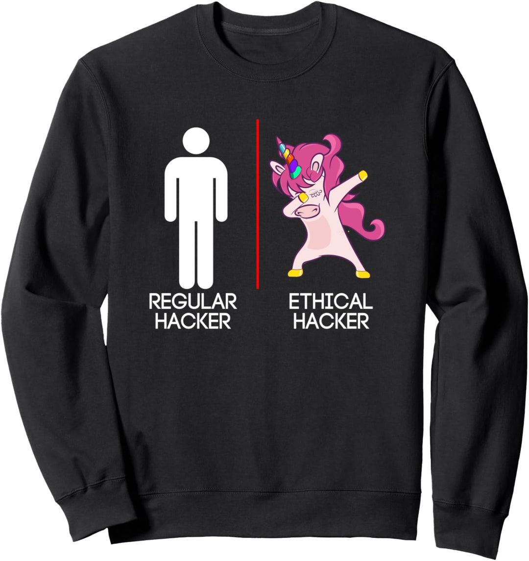 Regular Hacker Ethical Hacker Funny Computer Security Gift Sweatshirt